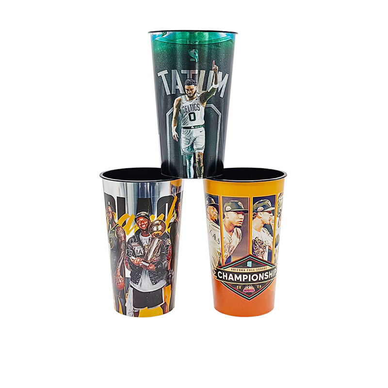 Taza de beber de plástico IML