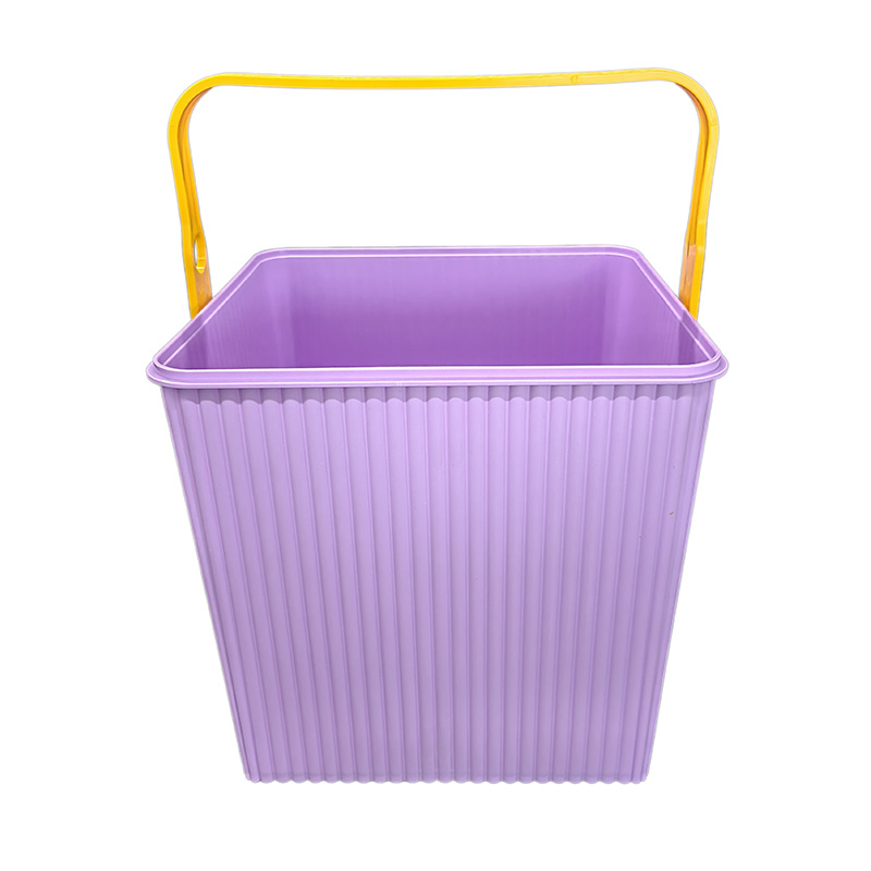 PP Plastic Square Bucket In Mold Label