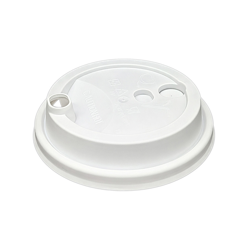 PP Tapa plana de plástico para taza de té de leche