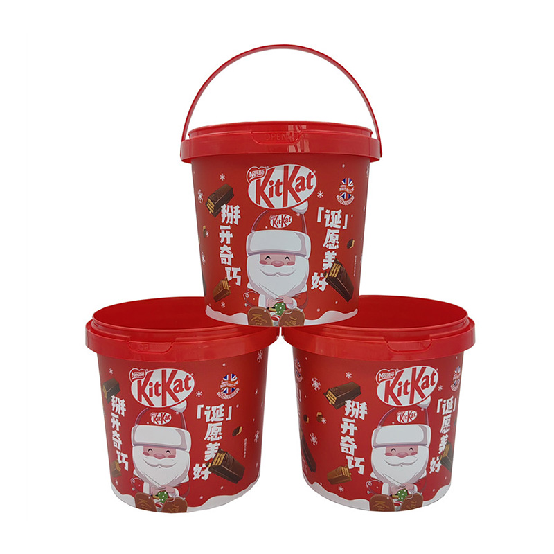 PP Bucket de helado de plástico